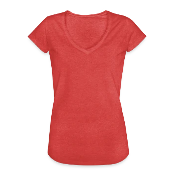 Women's Vintage T-Shirt - heather red - Front - Danielle (179cm)
