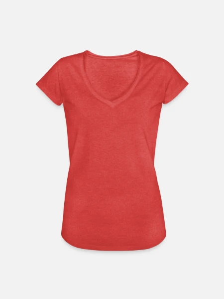 Women's Vintage T-Shirt - heather red - Front