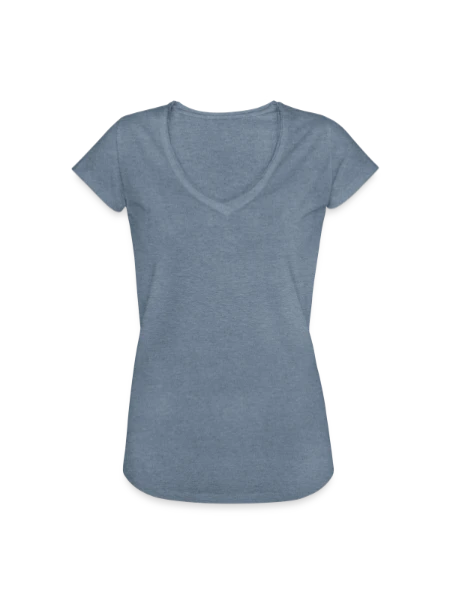 T-shirt vintage Femme - vintage bleu jeans - Devant