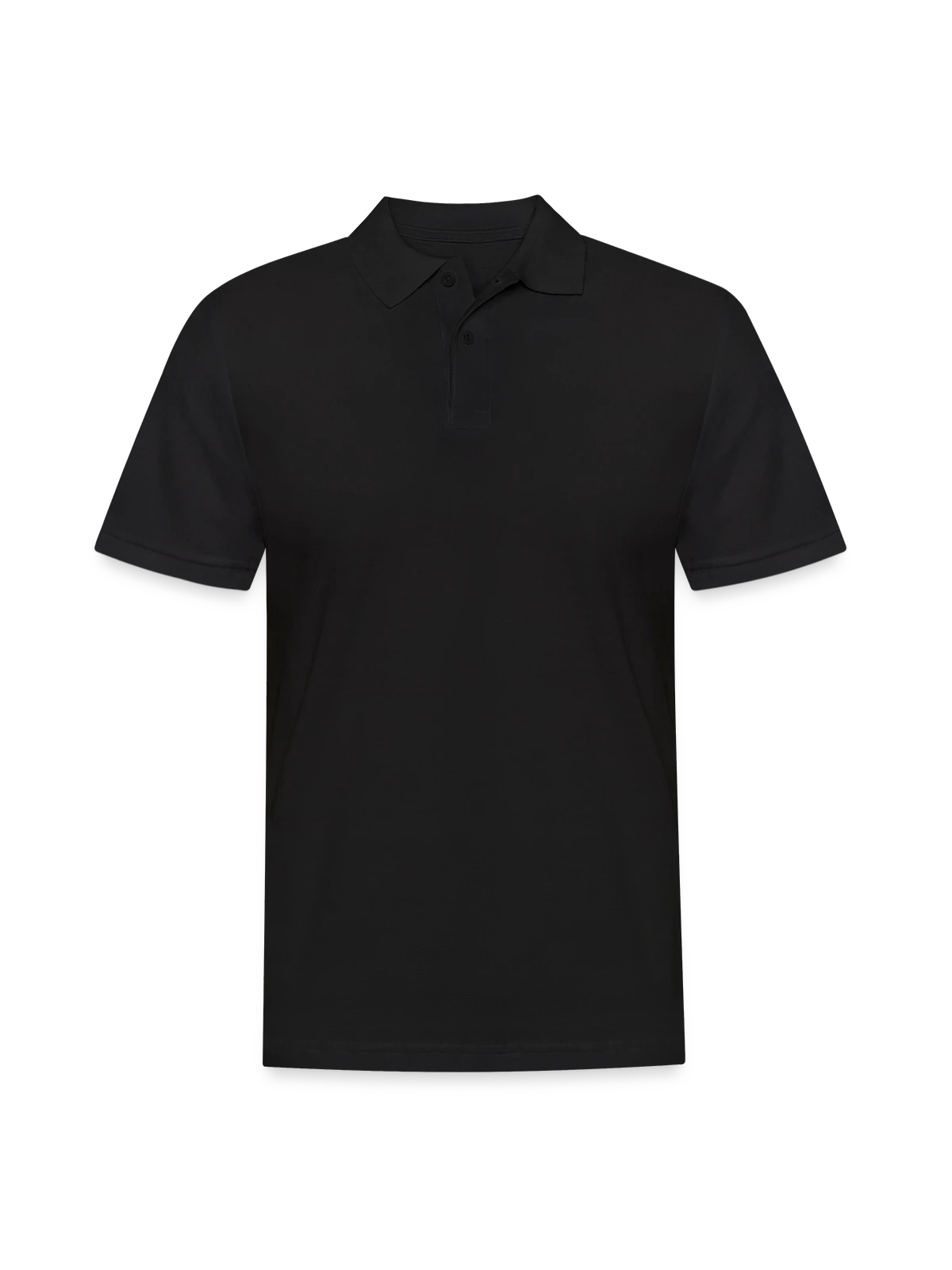 Men's Polo Shirt - black - Front