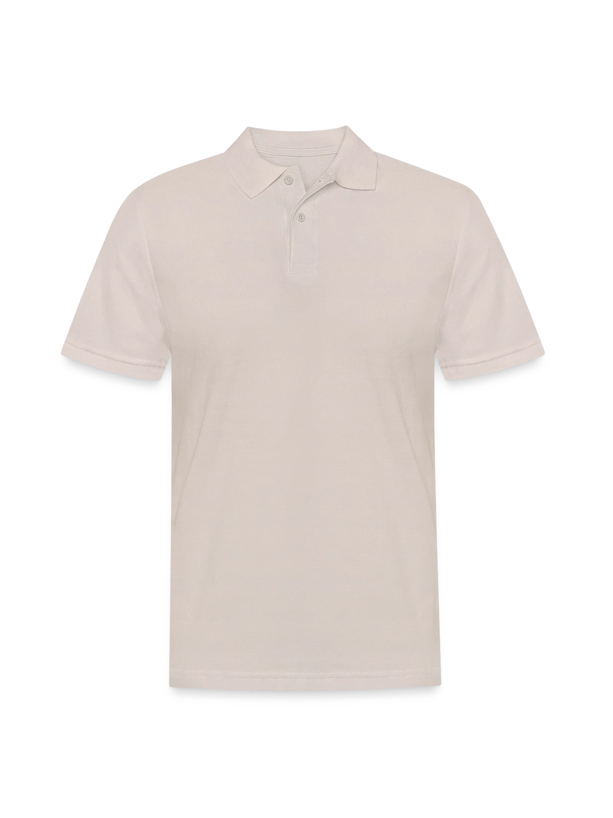 Männer Poloshirt - Beige - Vorne