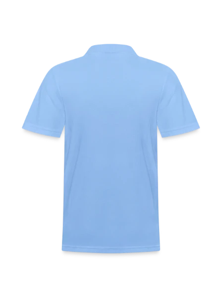 Men's Polo Shirt - sky blue - Back