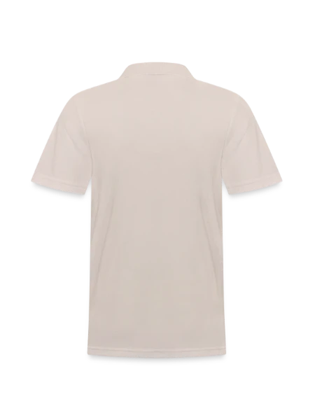 Männer Poloshirt - Beige - Hinten