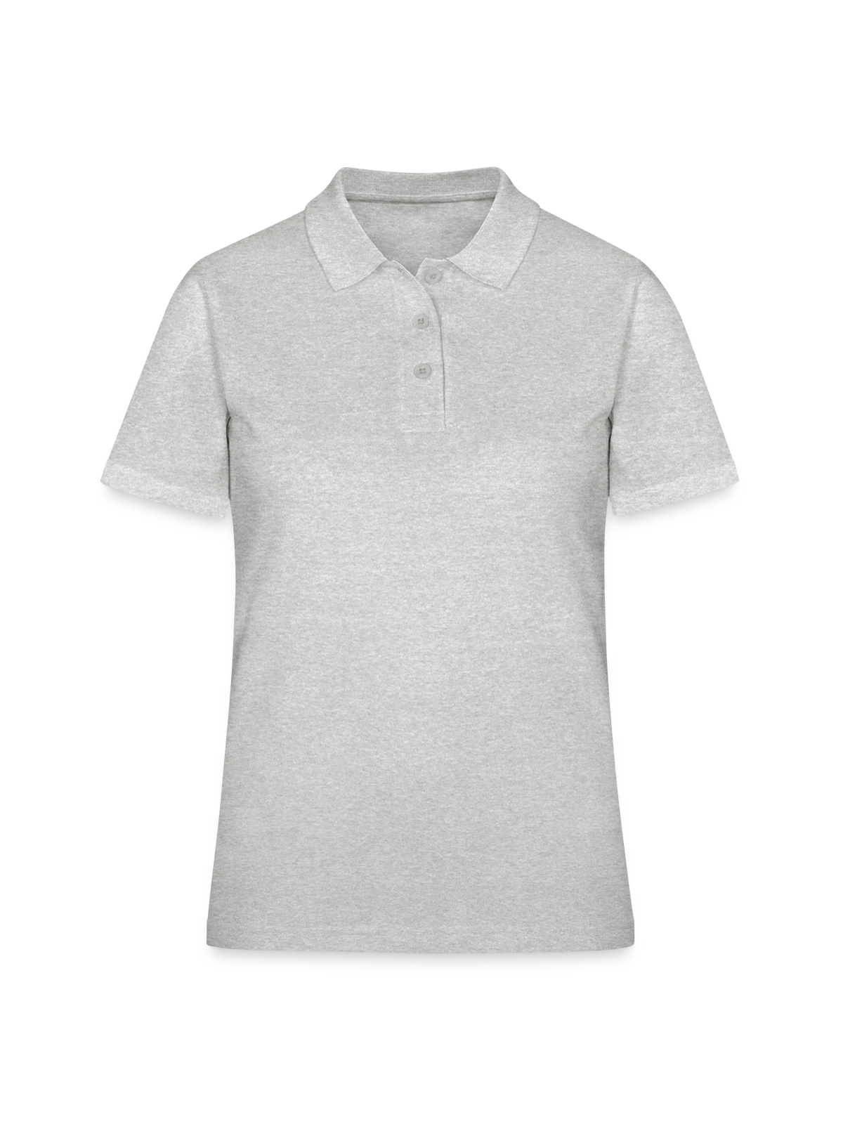 Women's Polo Shirt - heather grey - Front