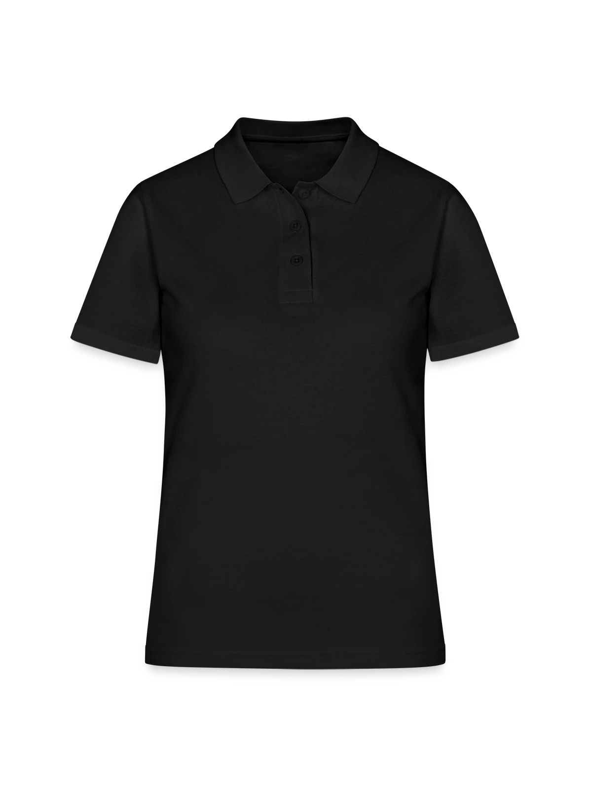 Women's Polo Shirt - black - Front