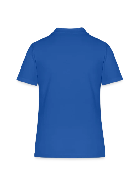 Women's Polo Shirt - royal blue - Back