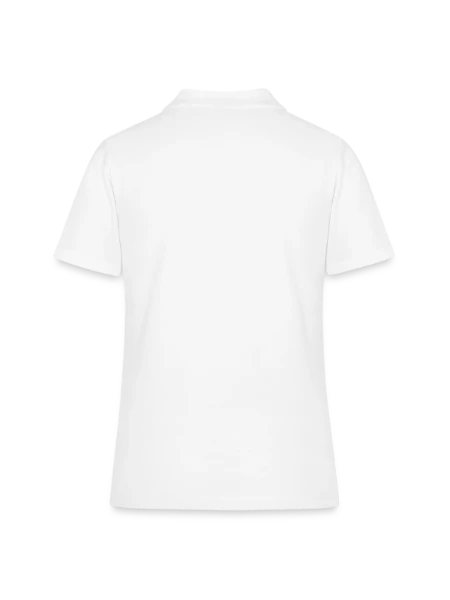 Women's Polo Shirt - white - Back