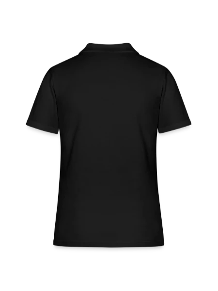 Women's Polo Shirt - black - Back