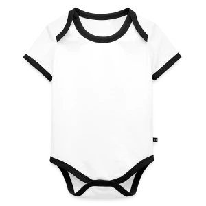 Body Bébé bio contrasté manches courtes