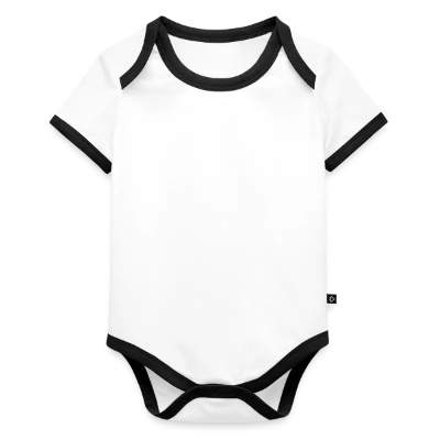 Body Bébé bio contrasté manches courtes