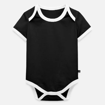 Body Bébé bio contrasté manches courtes