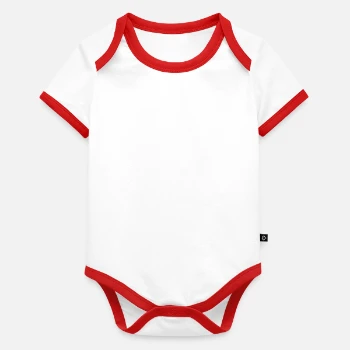 Baby Bio-Kurzarm-Kontrastbody