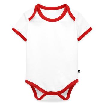 Body Bébé bio contrasté manches courtes