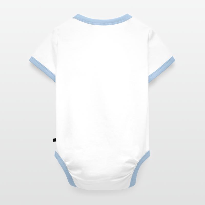 Baby Bio-Kurzarm-Kontrastbody