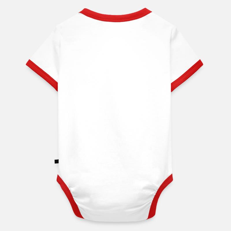 Body Bébé bio contrasté manches courtes
