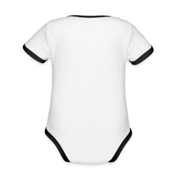 Vauvan kontrastivärinen, lyhythihainen luomu-body