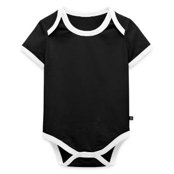 Body Bébé bio contrasté manches courtes