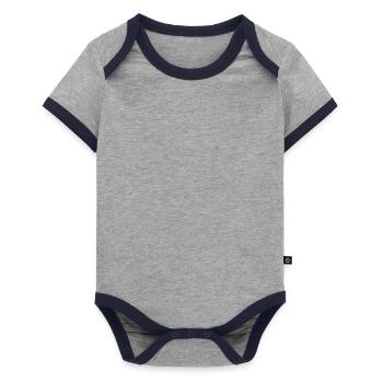 Body Bébé bio contrasté manches courtes