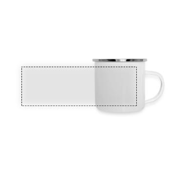 Tazza smaltata con vista