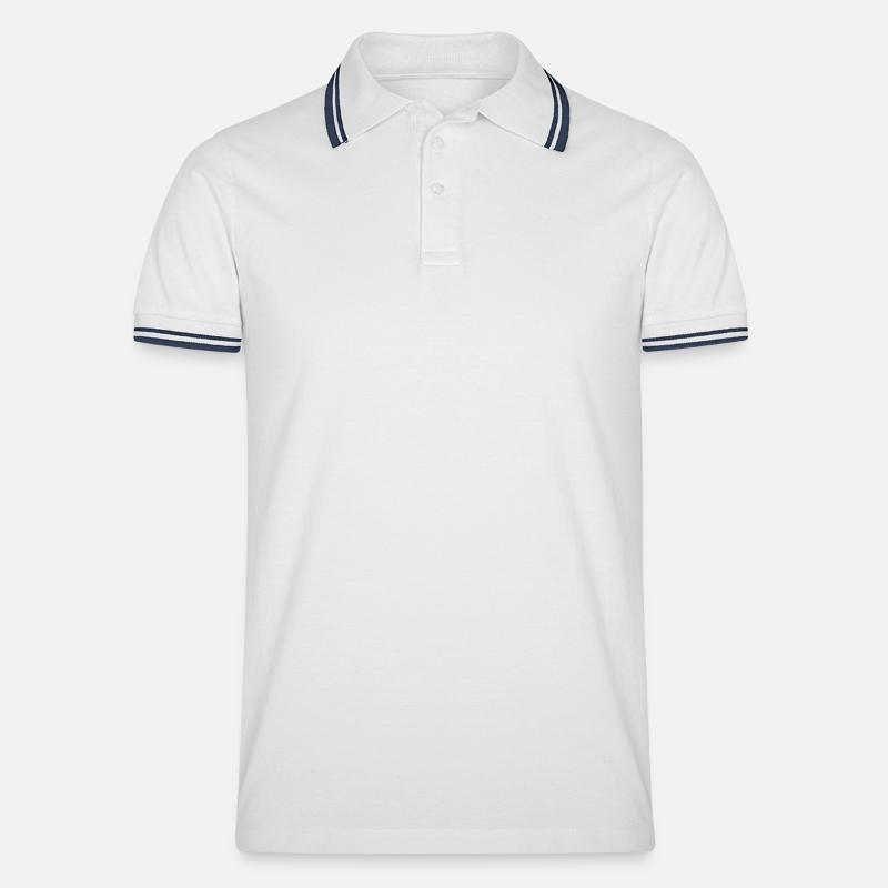 Męska koszulka polo z kontrastowymi paskami