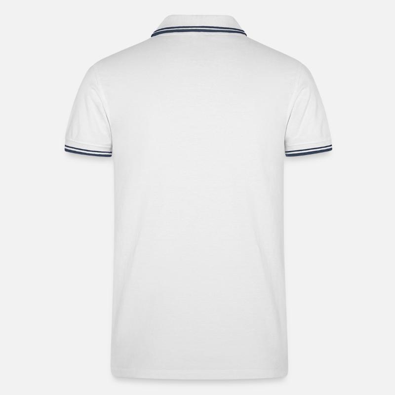 Męska koszulka polo z kontrastowymi paskami