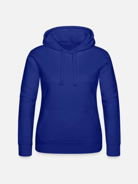Women’s Hooded Sweater by Russell - royal blue - Front