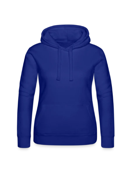 Women’s Hooded Sweater by Russell - royal blue - Front