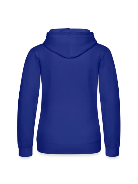Women’s Hooded Sweater by Russell - royal blue - Back