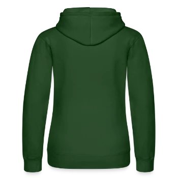 Women’s Hooded Sweater by Russell - bottle green - Back - Liana (172cm)