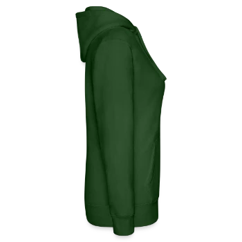 Women’s Hooded Sweater by Russell - bottle green - Right - Liana (172cm)