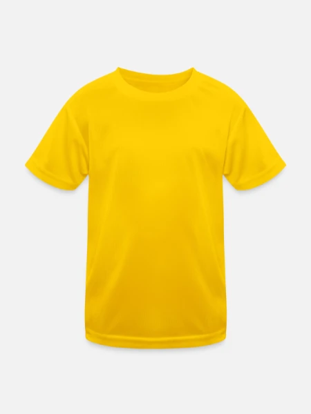 Kids Functional T-Shirt - egg yellow - Front