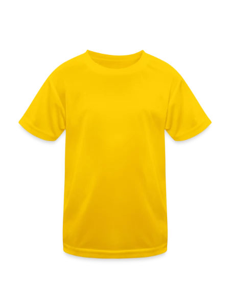 Kids Functional T-Shirt - egg yellow - Front