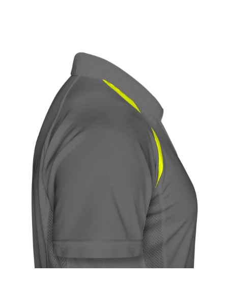 Men's Polo breathable - grey/lime - Right