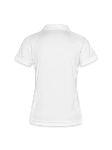 Women's Polo breathable - white/navy - Back