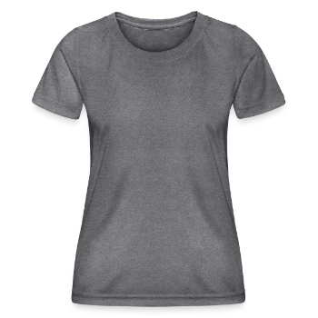 Women's Functional T-Shirt - dark melange  - Front - AI Model Female 172 light (172cm)