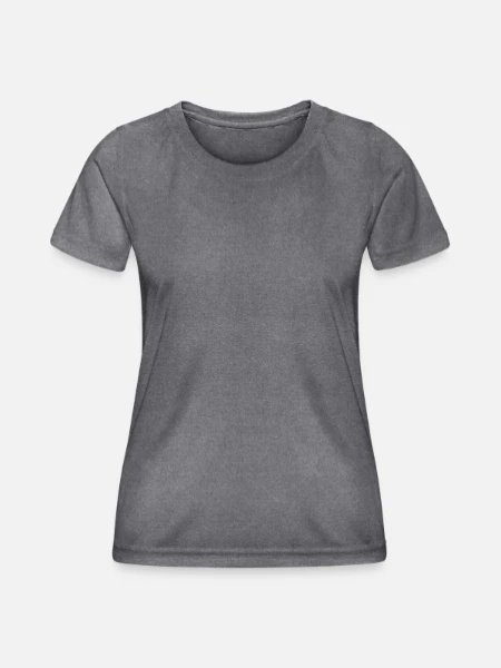 Women's Functional T-Shirt - dark melange  - Front