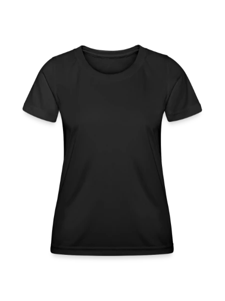 T-shirt sport Femme - noir - Devant