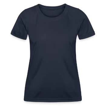 Women's Functional T-Shirt - navy - Front - AI Model Female 172 light (172cm)