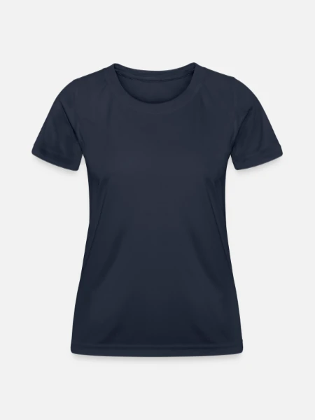 Women's Functional T-Shirt - navy - Front