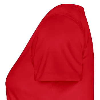 Frauen Funktions-T-Shirt - Rot - Links - AI Model Female 172 dark (172cm)