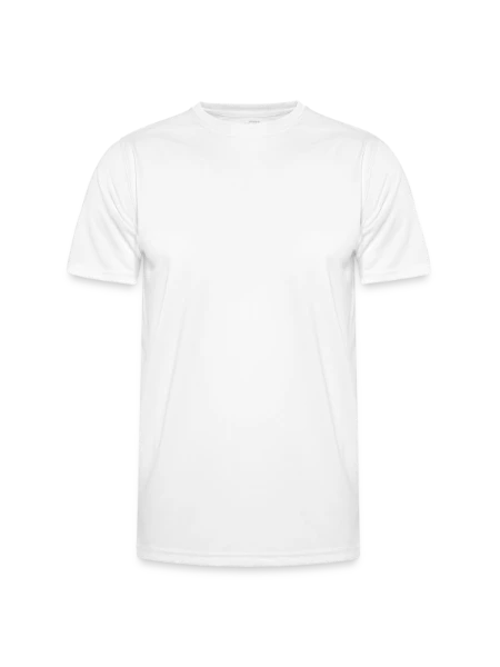 Männer Funktions-T-Shirt - Weiß - Vorne