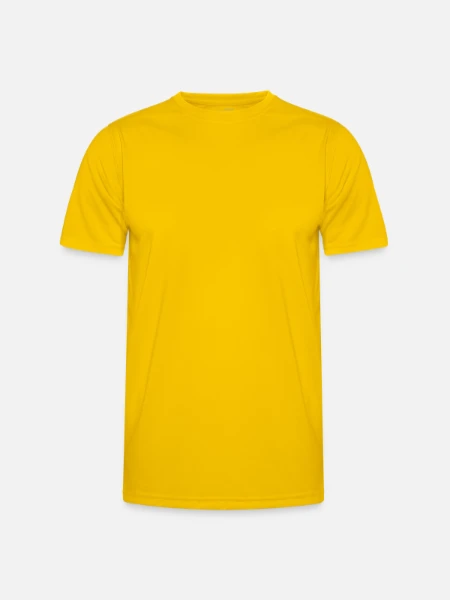 Men's Functional T-Shirt - egg yellow - Front