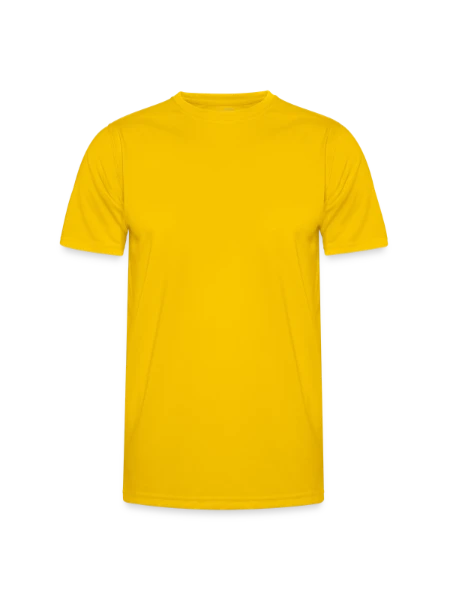 T-shirt sport Homme - jaune d'œuf - Devant