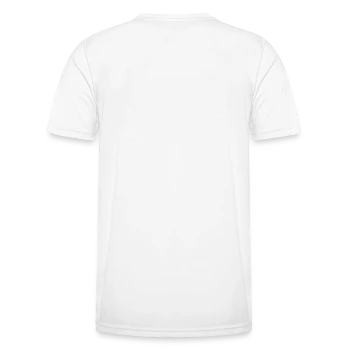 Men's Functional T-Shirt - white - Back - AI Model Male 178 dark (178cm)