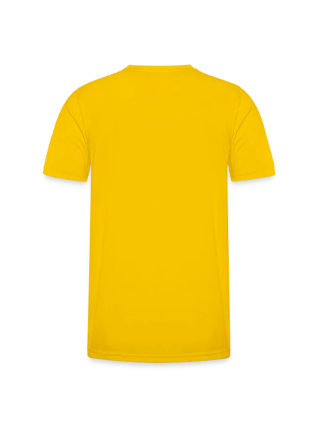 Men's Functional T-Shirt - egg yellow - Back
