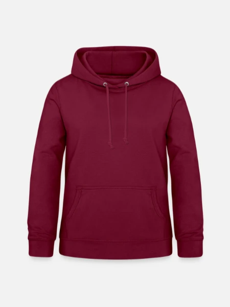 Sweat à capuche Femme - bordeaux - Devant