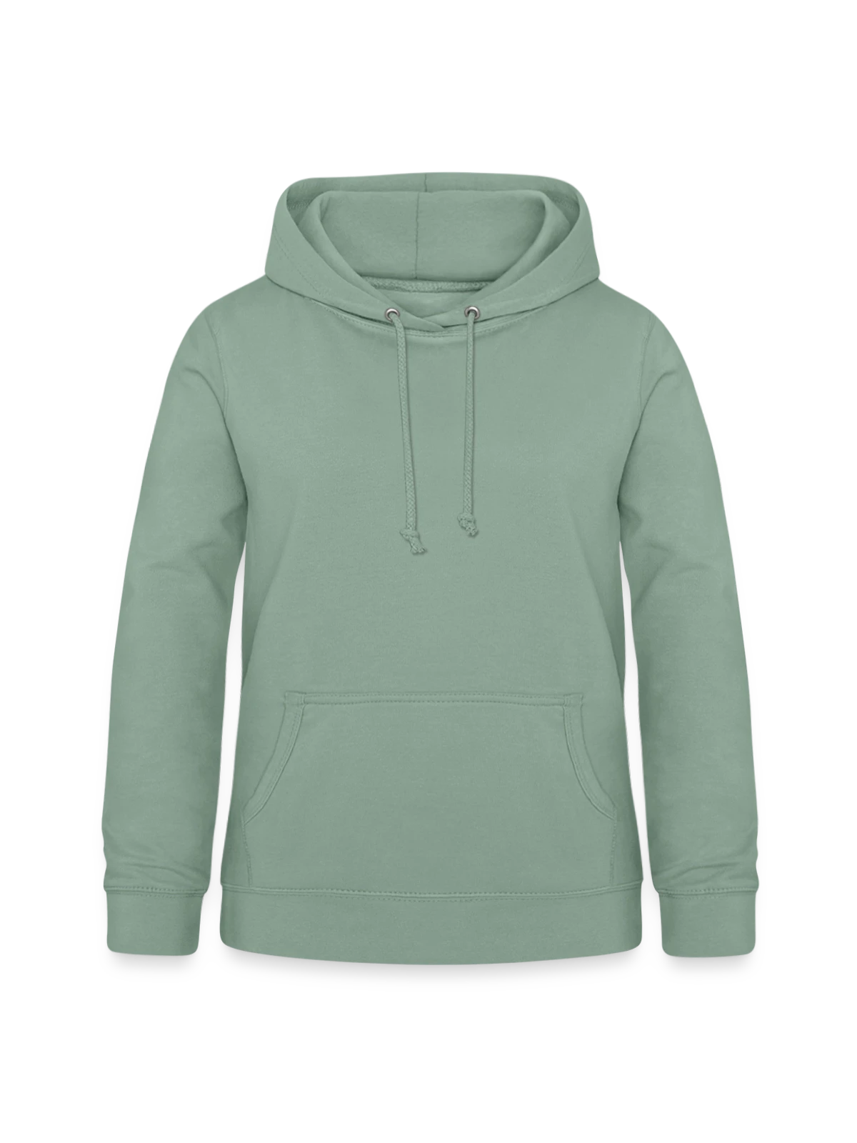 Women's Hoodie - steel green - Front