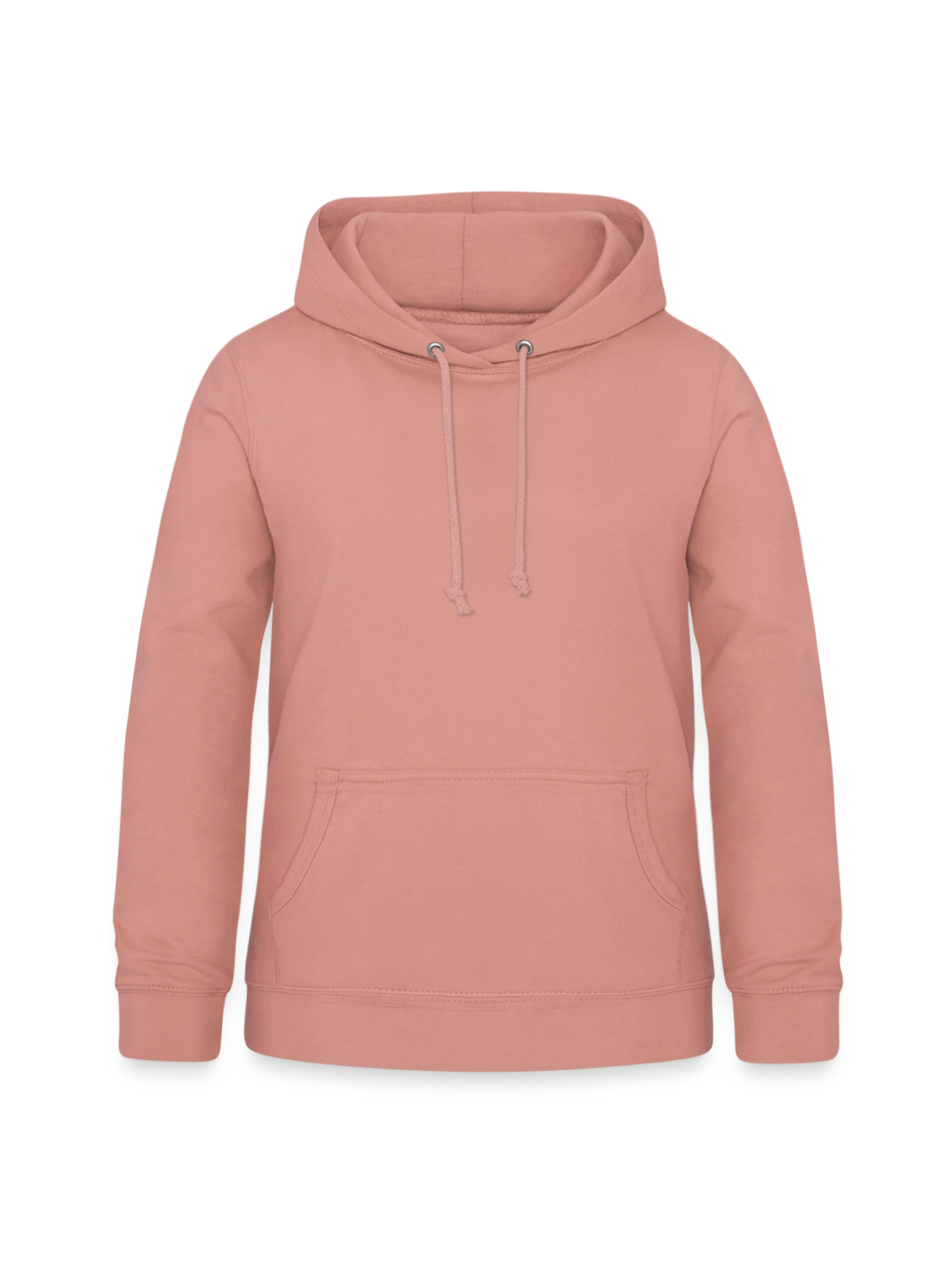 Sweat à capuche Femme - rose poudré - Devant