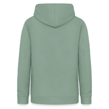 Sweat à capuche Femme - vert-de-gris - Dos - AI Model Female 172 light (172cm)