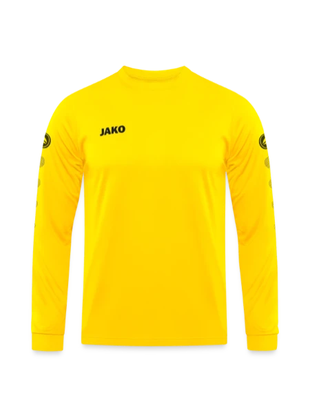 Maillot manches longues Team JAKO - jaune - Devant